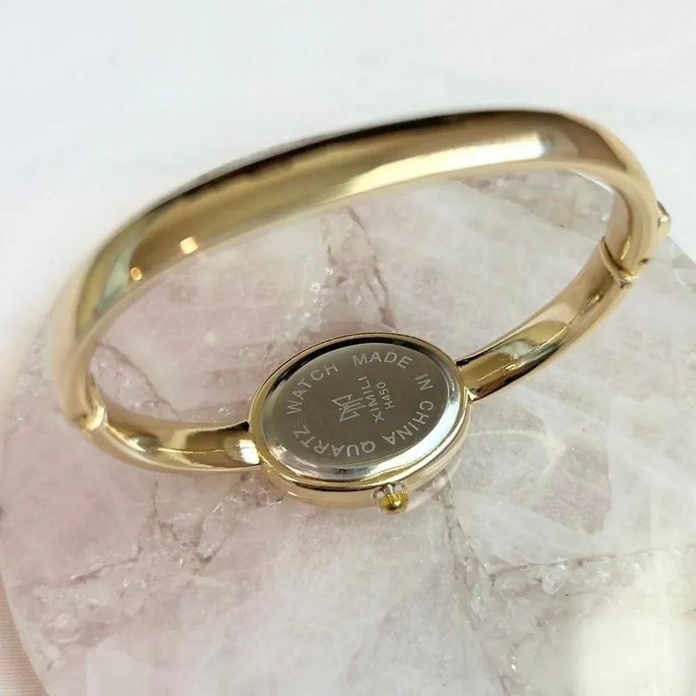 Vintage Inspired Luxury Gold Tone Watch
